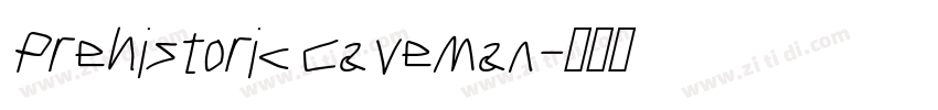 Prehistoric Caveman字体转换